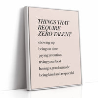 Things That Require Zero Talent