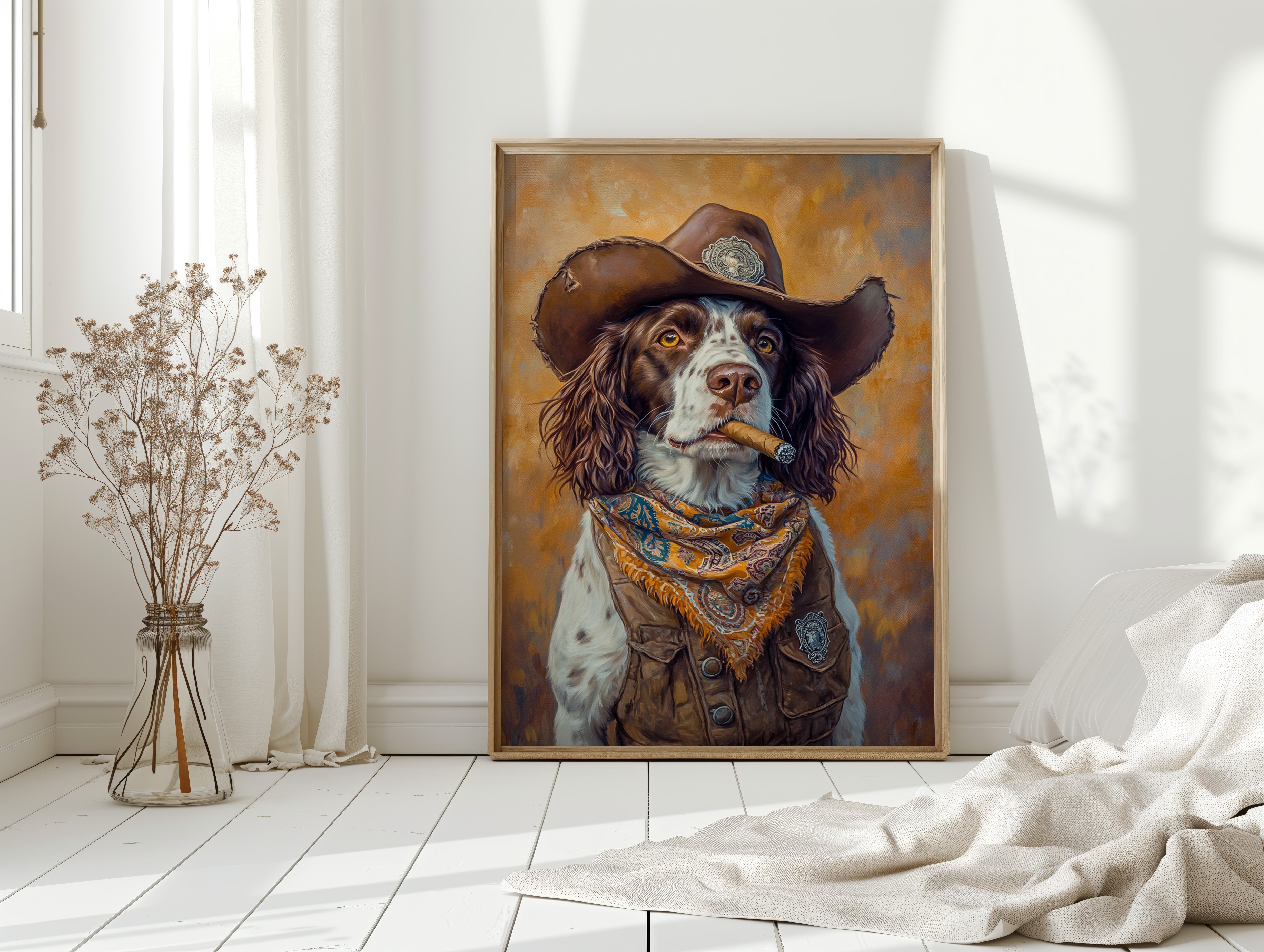 English Springer Spaniel Cowboy Sheriff