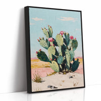 Cacti Bloom in Desert Light