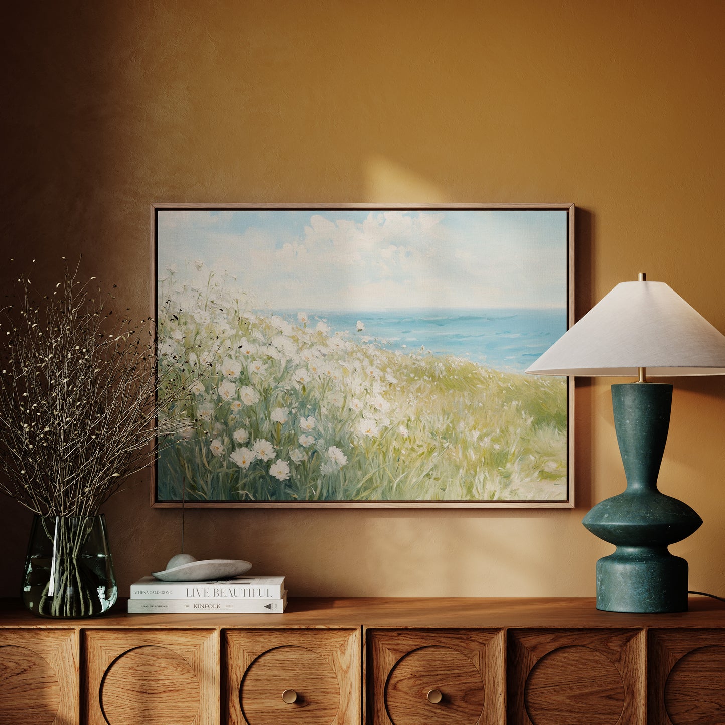 Coastal Poppies Dance With Waves