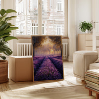 Lavender Fields in Golden Light