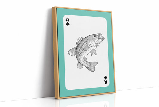 Ace of Bass — Playing Card Wildlife Print