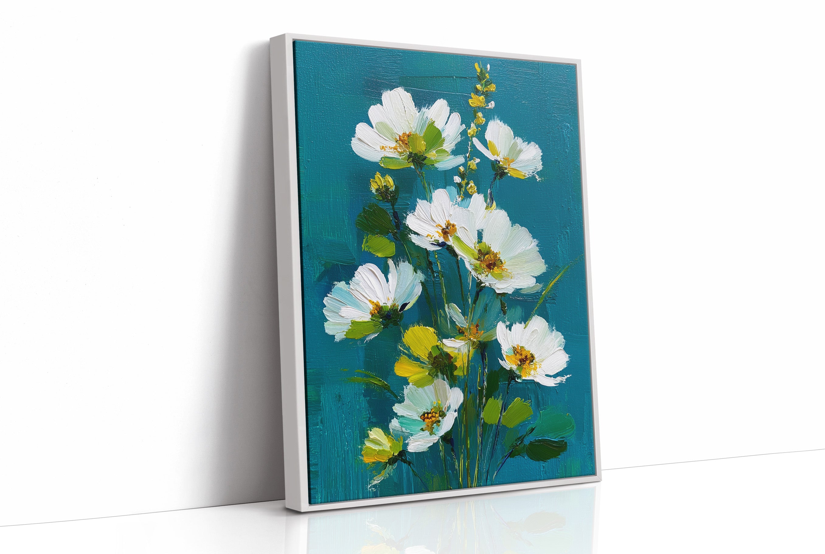 Wild and White Against the Teal