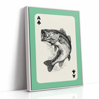 Ace of Bass — Clubs Playing Card Wildlife Print