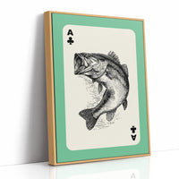 Ace of Bass — Clubs Playing Card Wildlife Print
