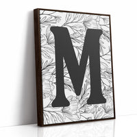 Botanical Letter M Monogram