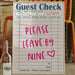 Message From The Kitchen Staff