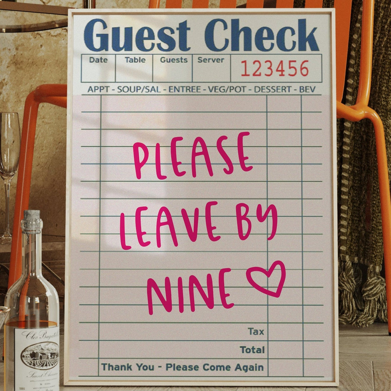 Message From The Kitchen Staff