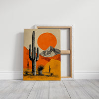 Saguaros Greet The Burning Sky