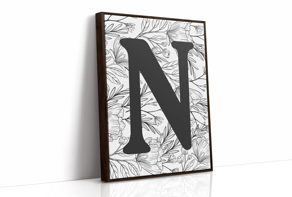 Botanical Letter N Monogram