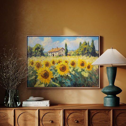 Summer Blooms Near Tuscan Stone