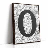 Botanical Letter O Monogram