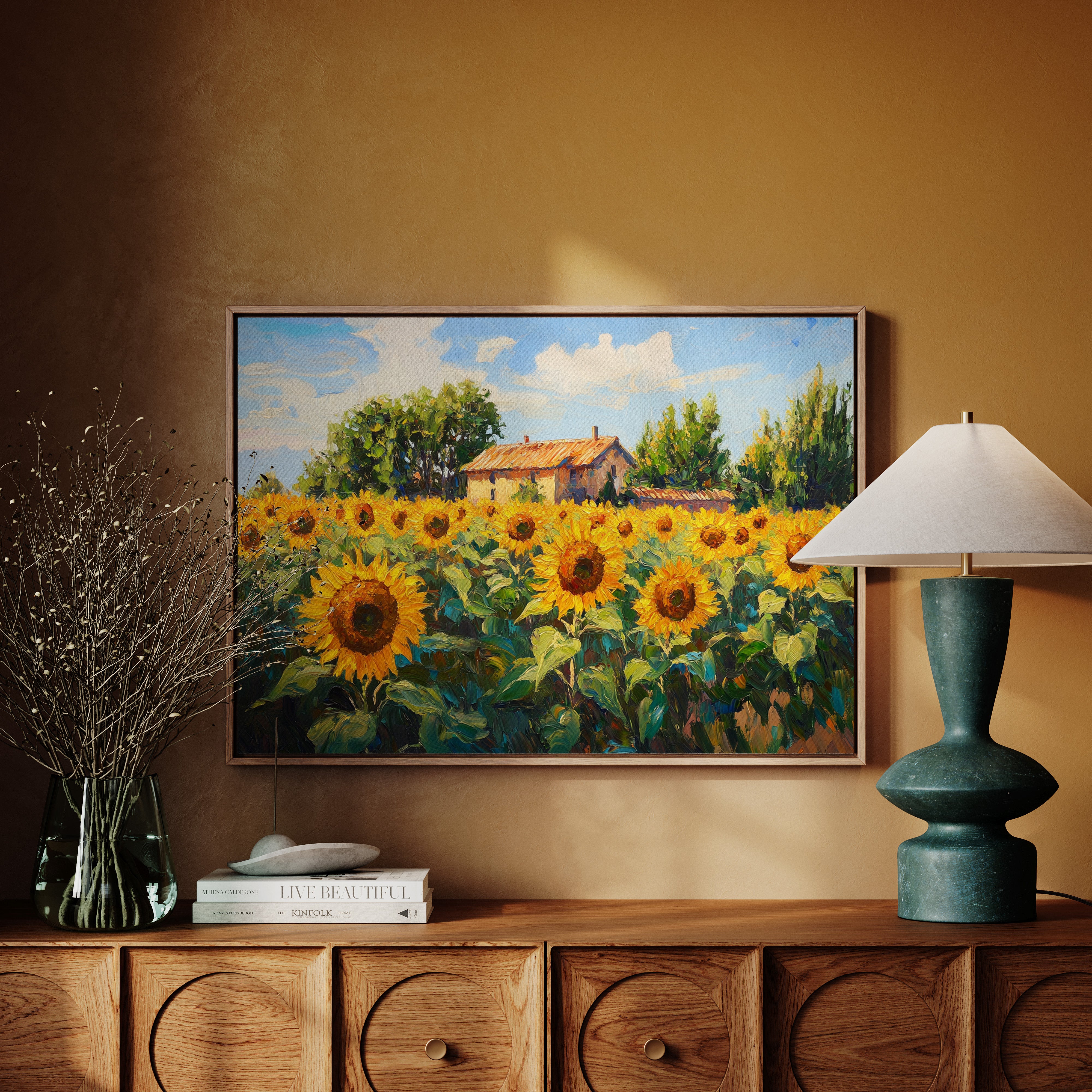 Summer Blooms Near Rustic Home