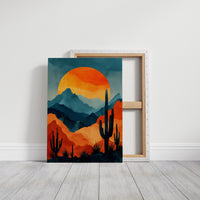 Saguaros Paint Their Mountain Song