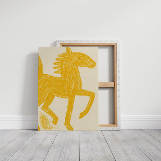 Wild Mustang In Golden Light
