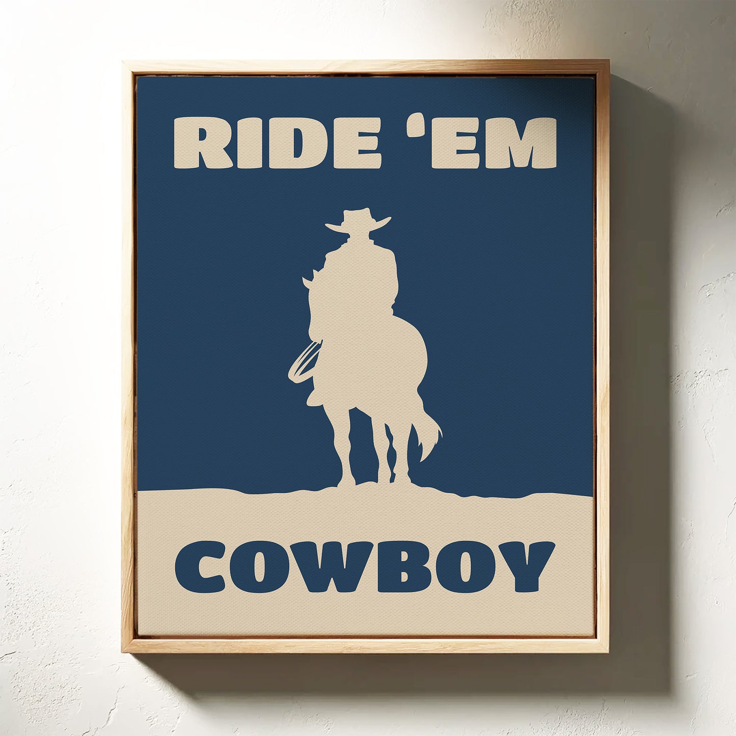 Ride 'Em Cowboy Print – Western Cowboy Wall Art