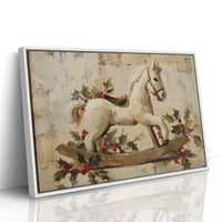 Rocking Horse in Winter Stillness