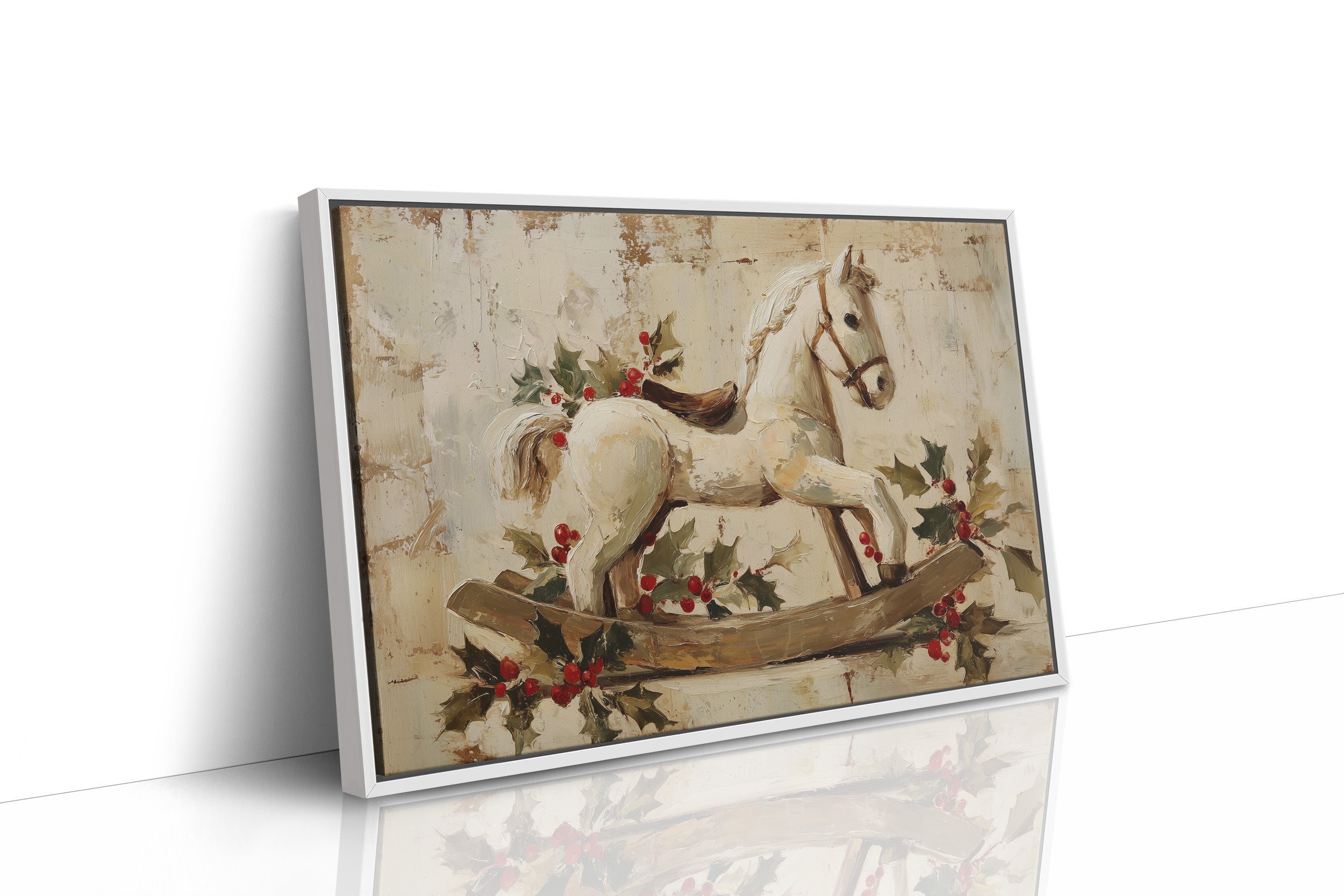 Rocking Horse in Winter Stillness