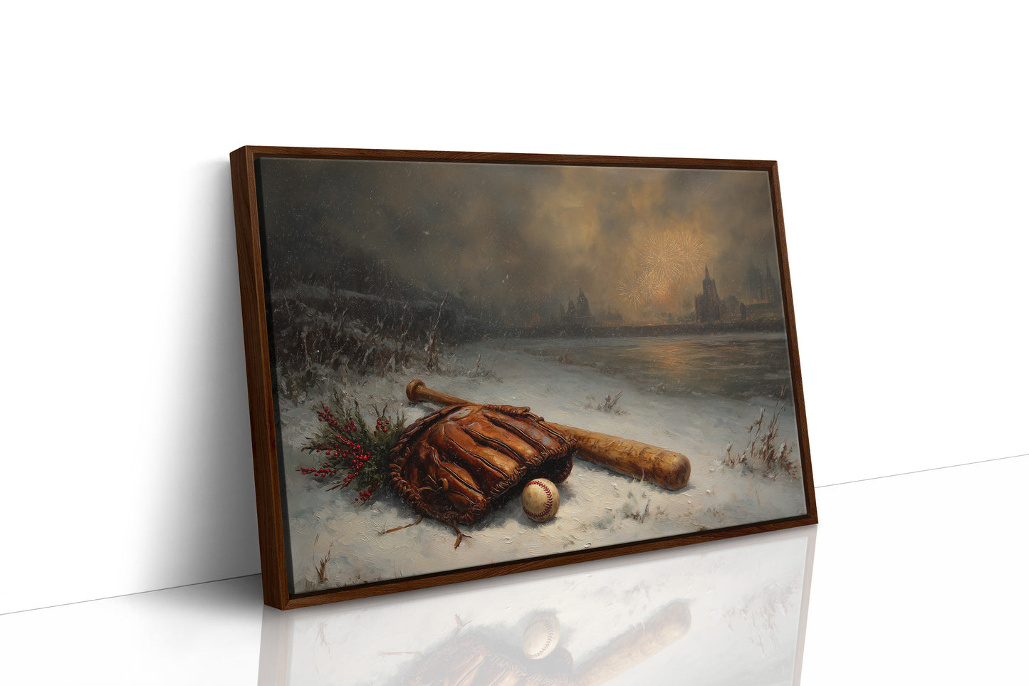 Winter Inning Under Firelight