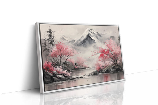 Cherry Blossoms Guard Mountain Temples