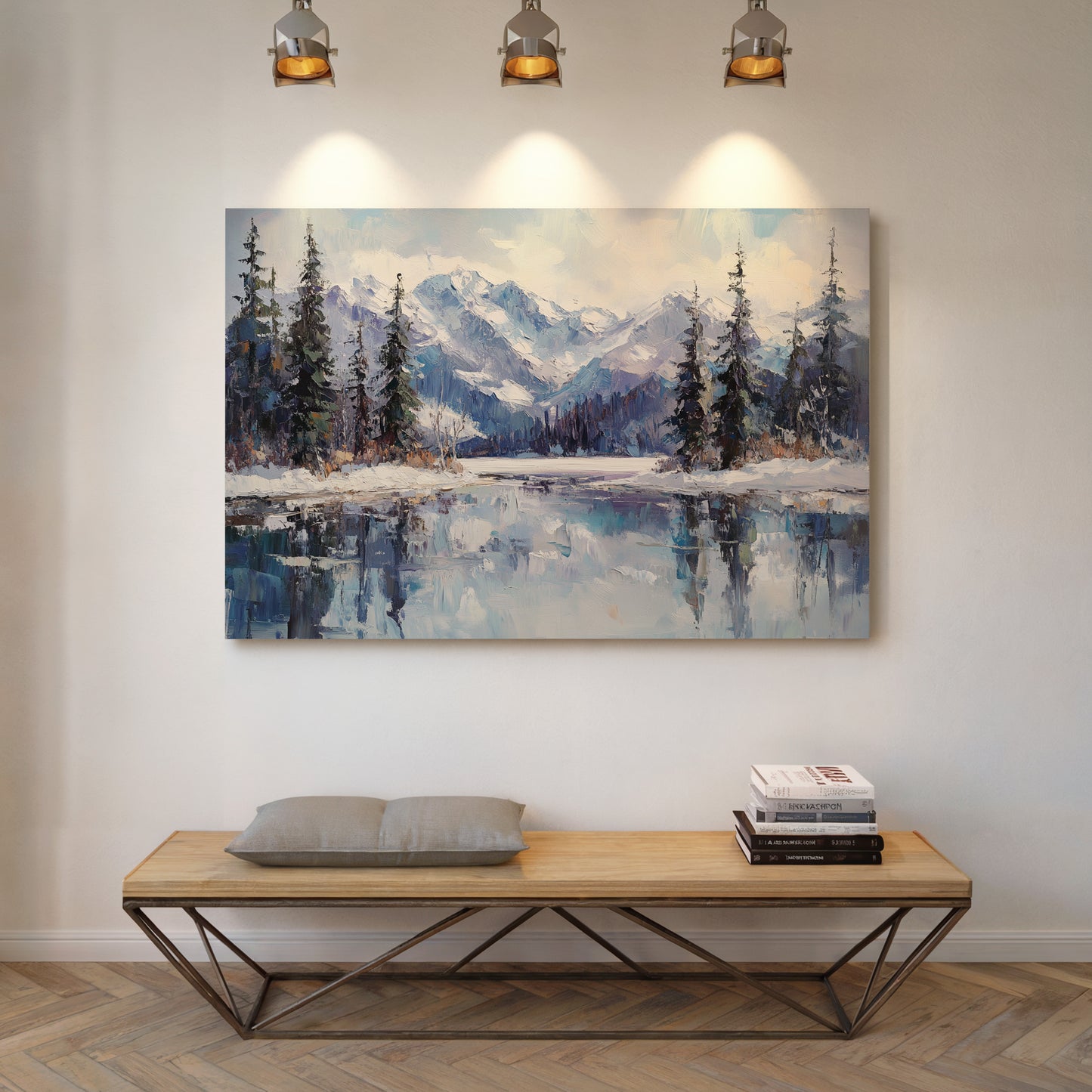 Alpine Lake Mirrors Winter's Grace