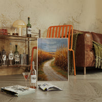 Autumn Path Through Golden Fields