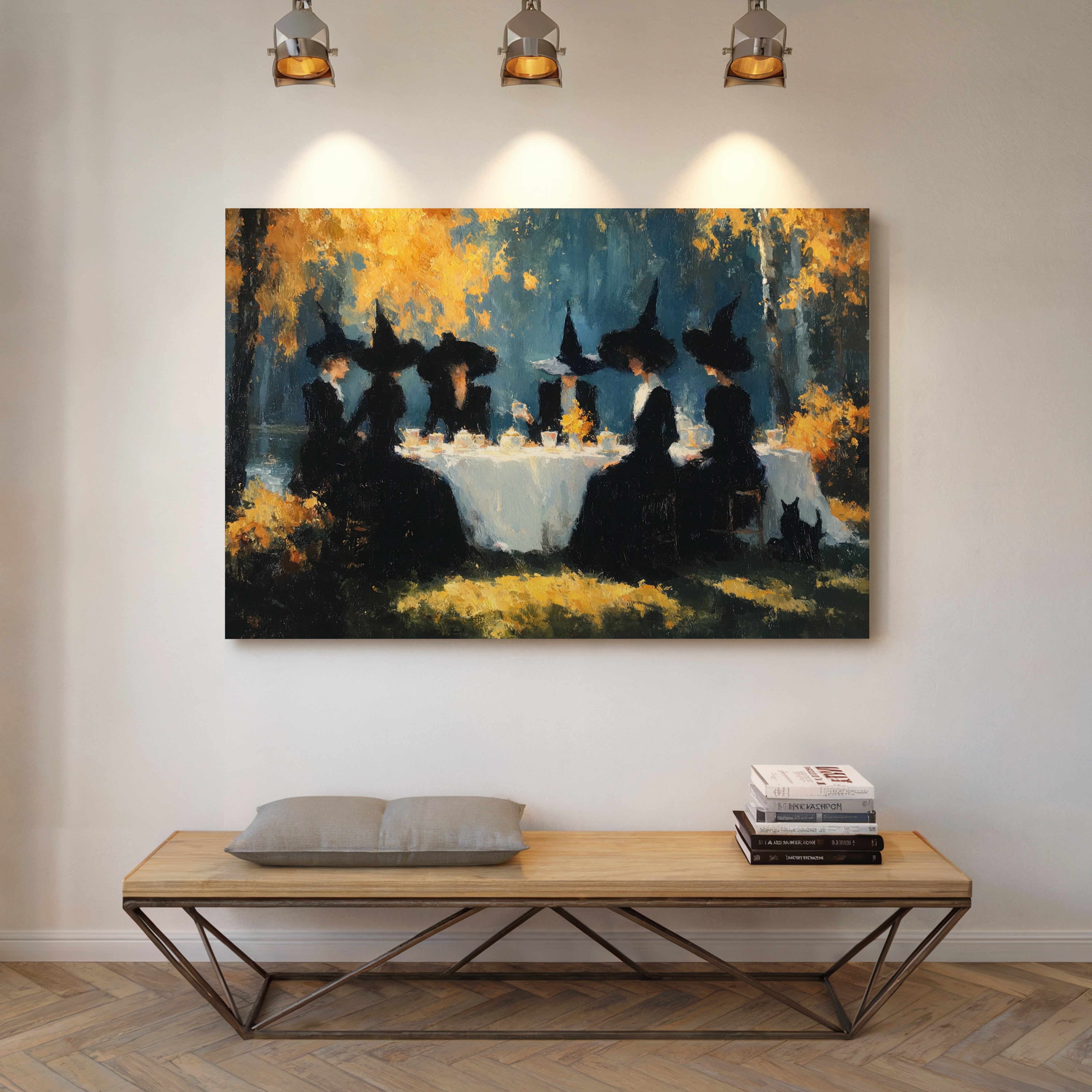 The Gathering Beneath Golden Canopies