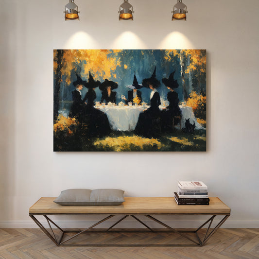 The Gathering Beneath Golden Canopies