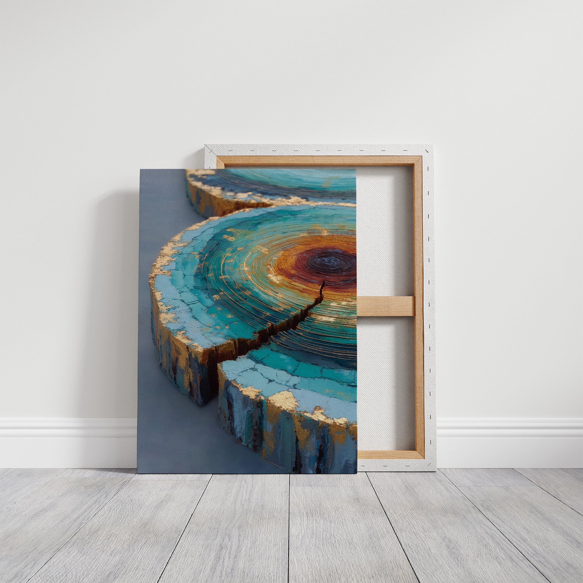 Turquoise Canyons Meet Golden Core