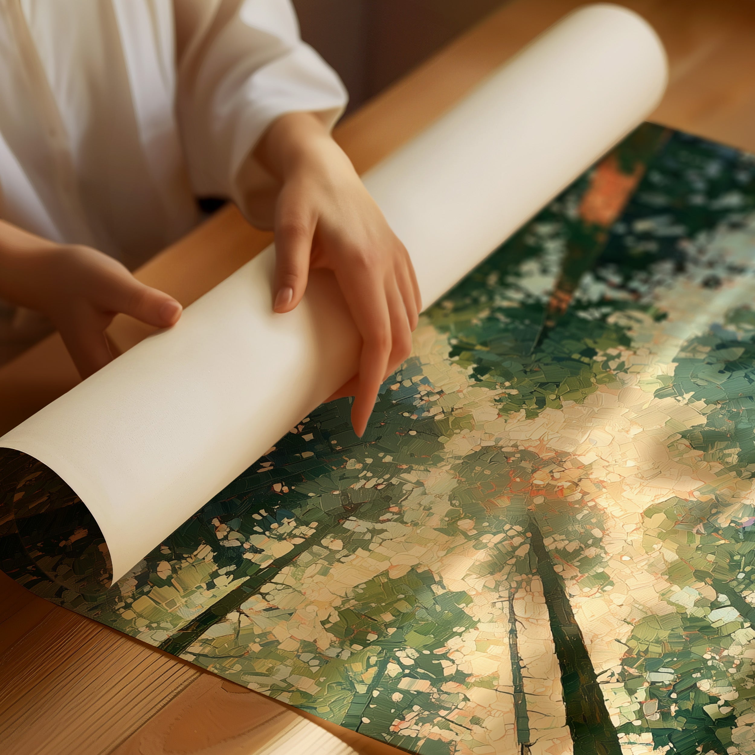 Forest Ceiling, Golden Light