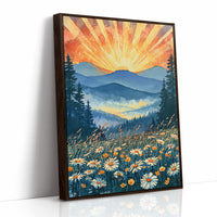 Buttercups & Daisies Below the Blazing Ridge