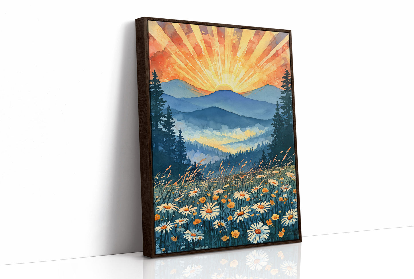 Buttercups & Daisies Below the Blazing Ridge