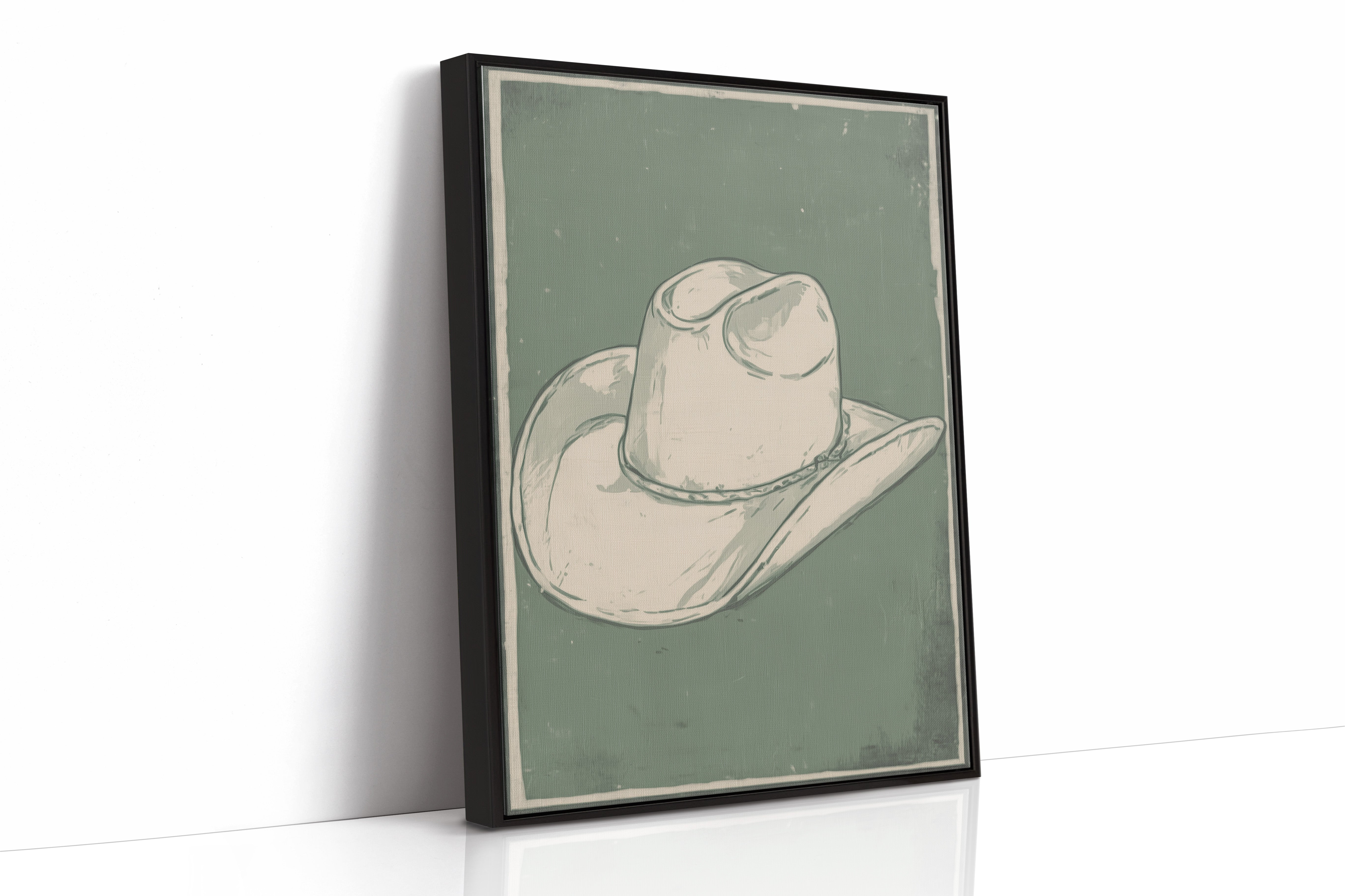 Weathered Rancher's Dream - Vintage Cowboy Hat