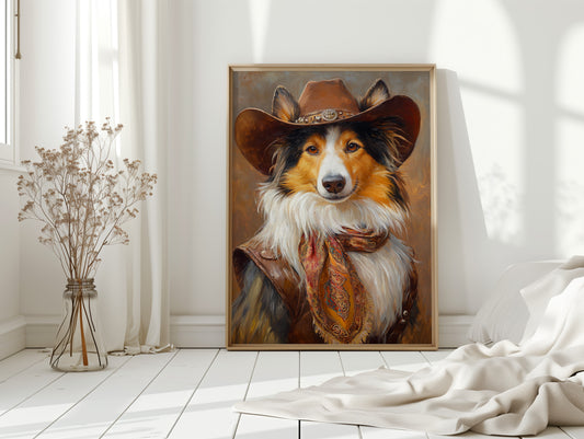 Rough Collie Sunset Wrangler