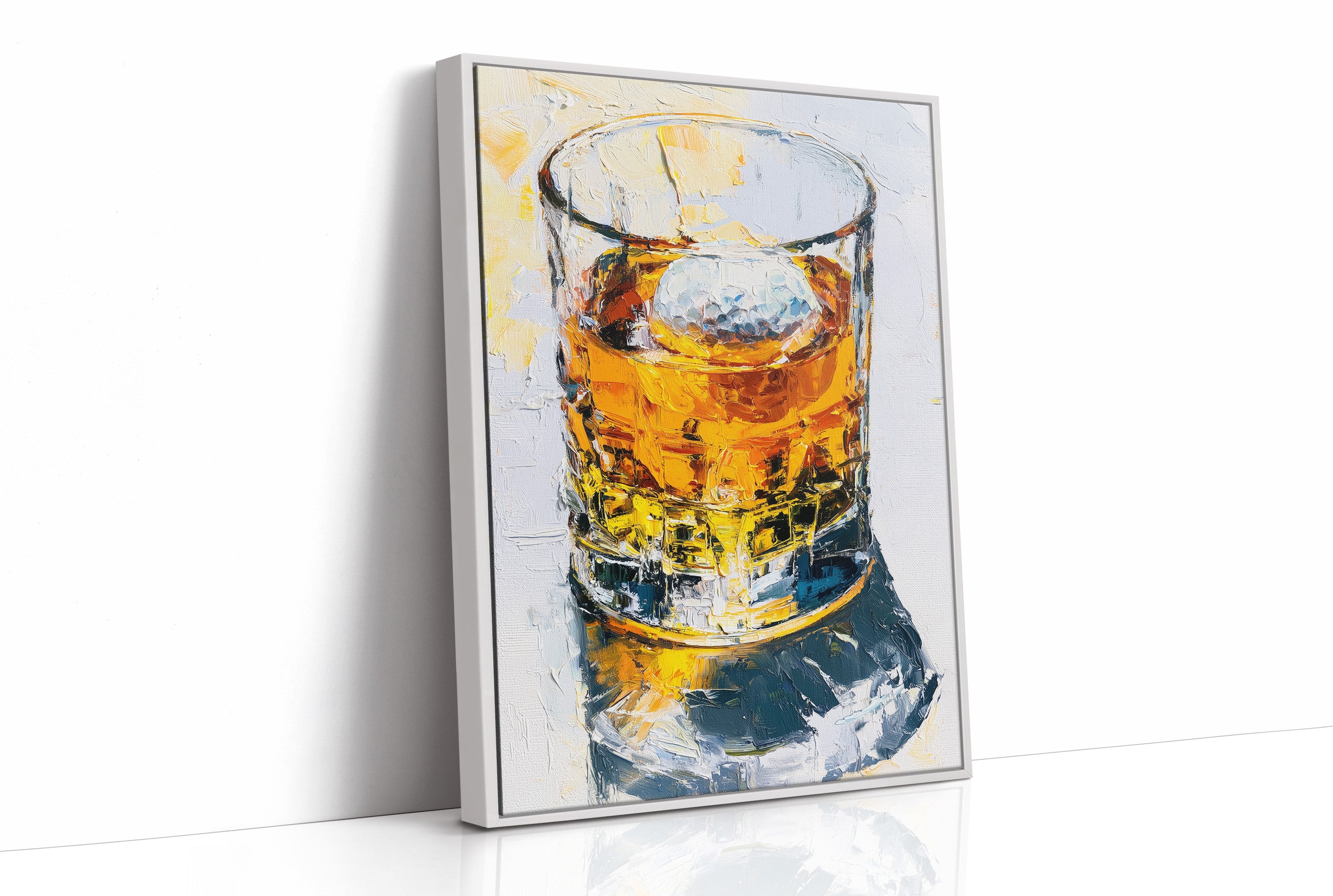 On the Rocks: An Impasto Pour