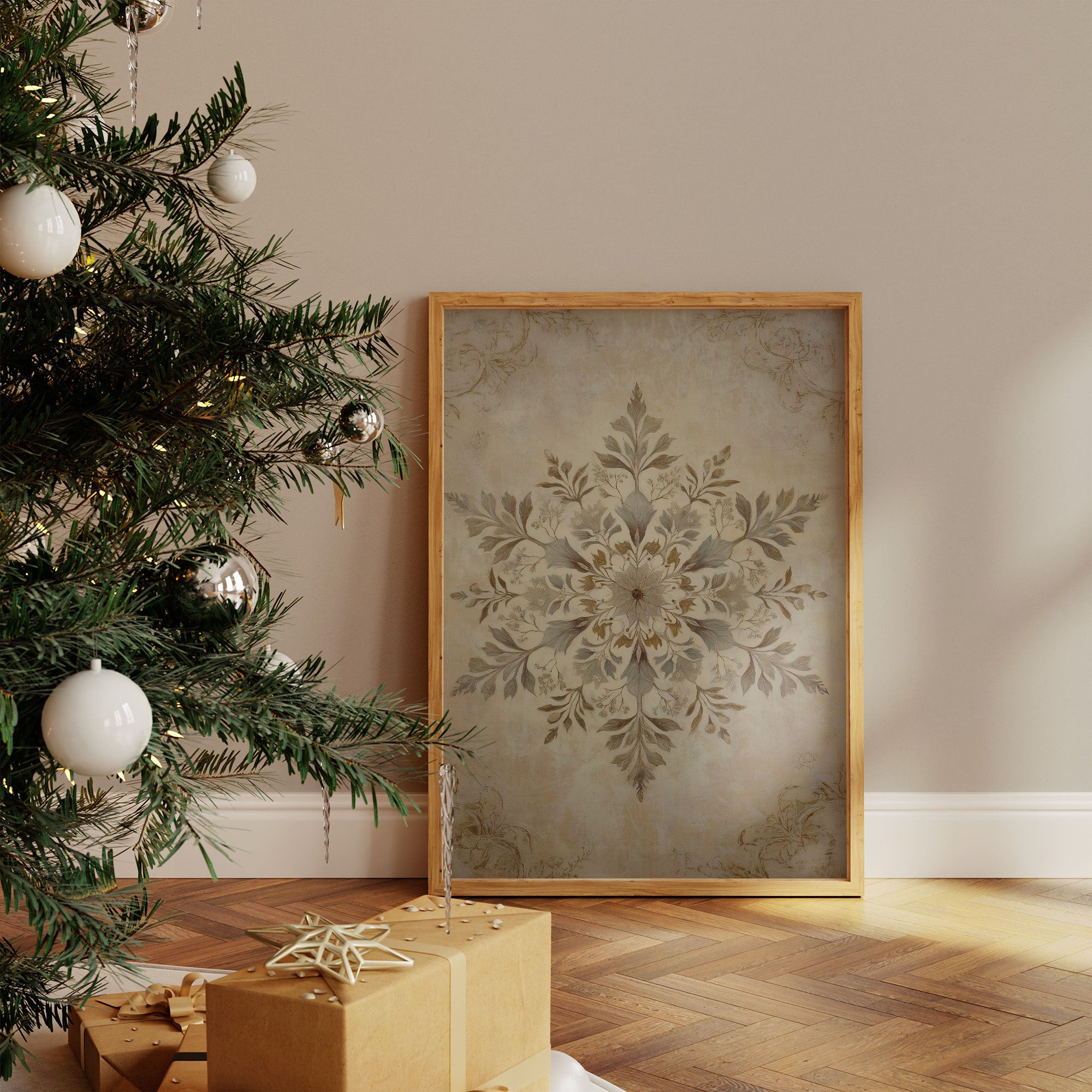 Frost Petals Dance In December Light