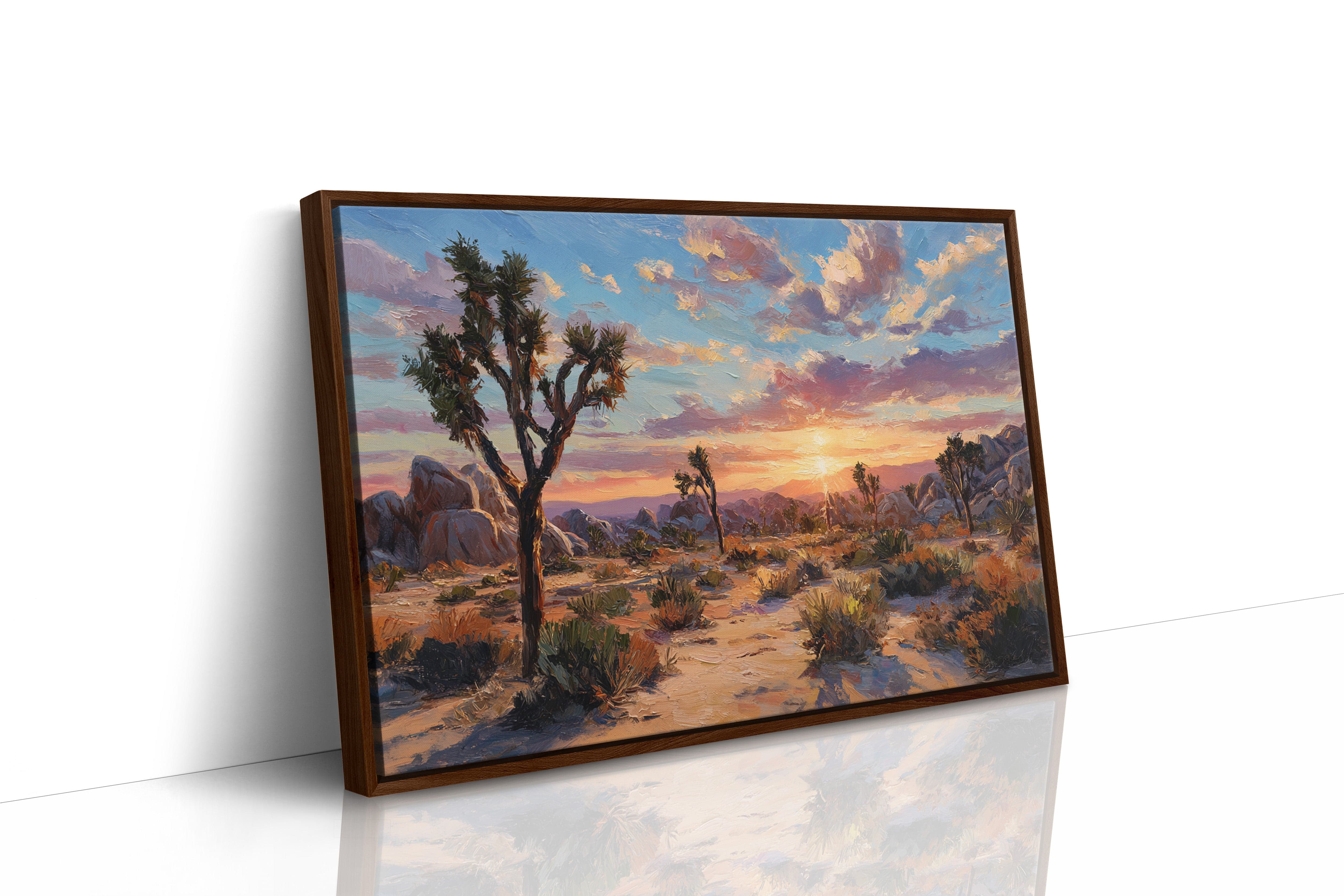 Sunset Ignites Joshua Tree's Soul