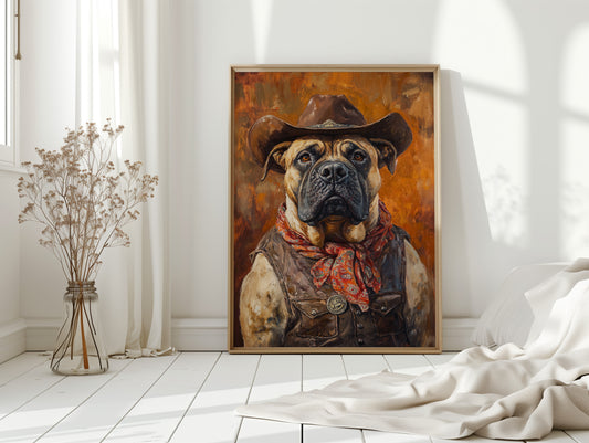 Bullmastiff Sheriff of the High Plains