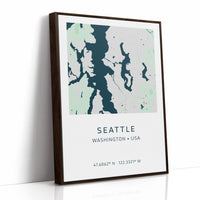 Seattle City Map Print