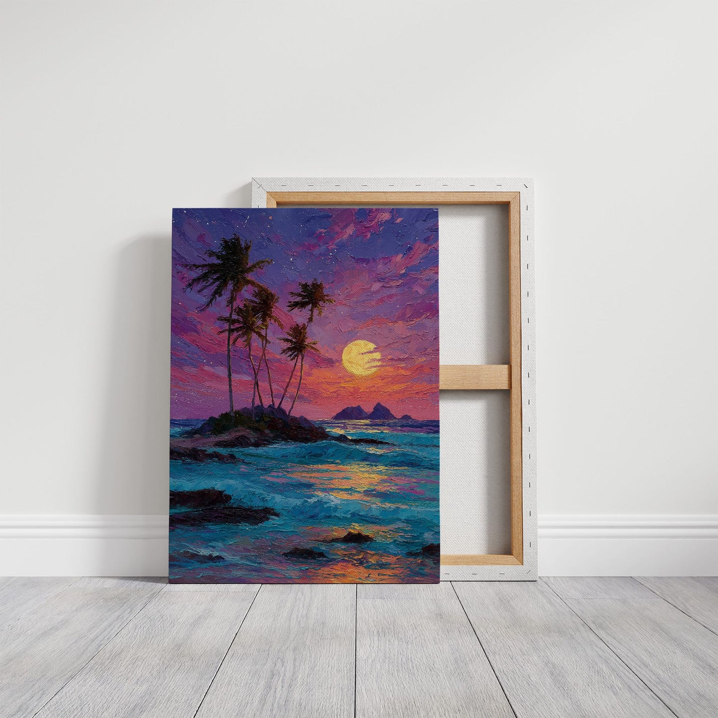 Moonrise Over the Tiny Island