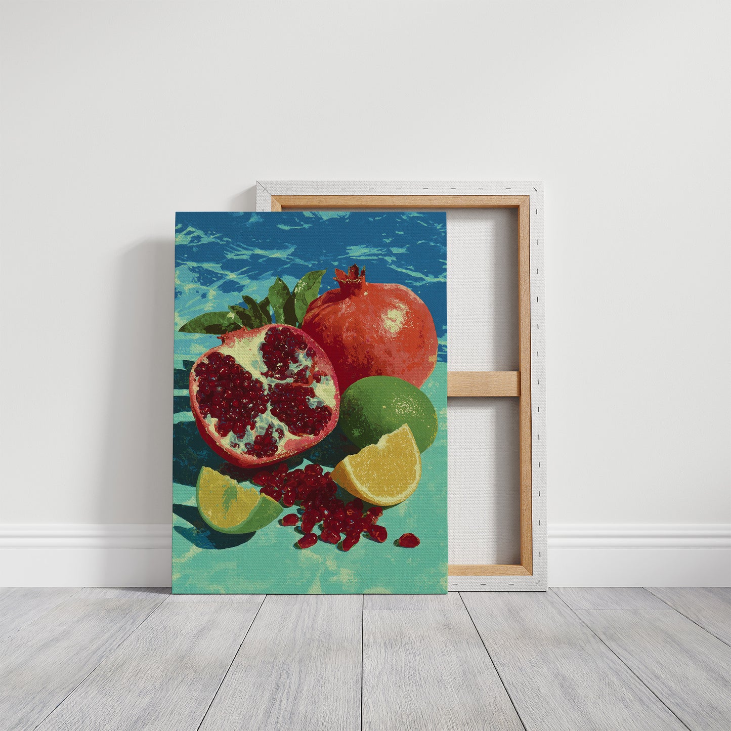 Pomegranate on Turquoise Tide