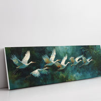 White Herons in Silent Flight
