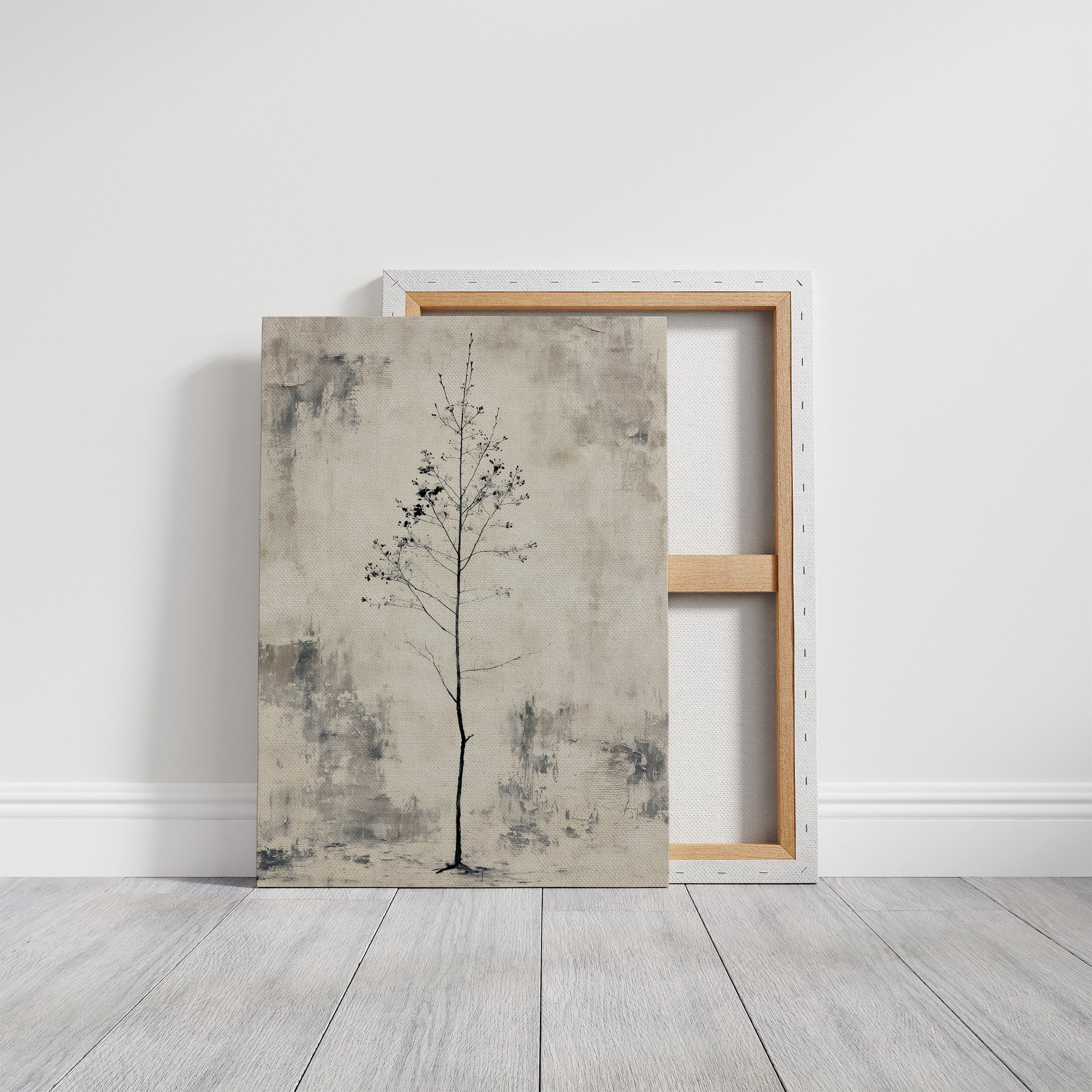 Solitary Sapling: A Minimalist Study in Stillness