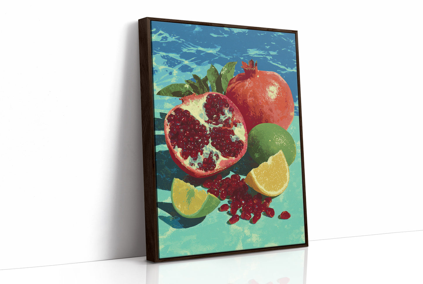 Pomegranate on Turquoise Tide