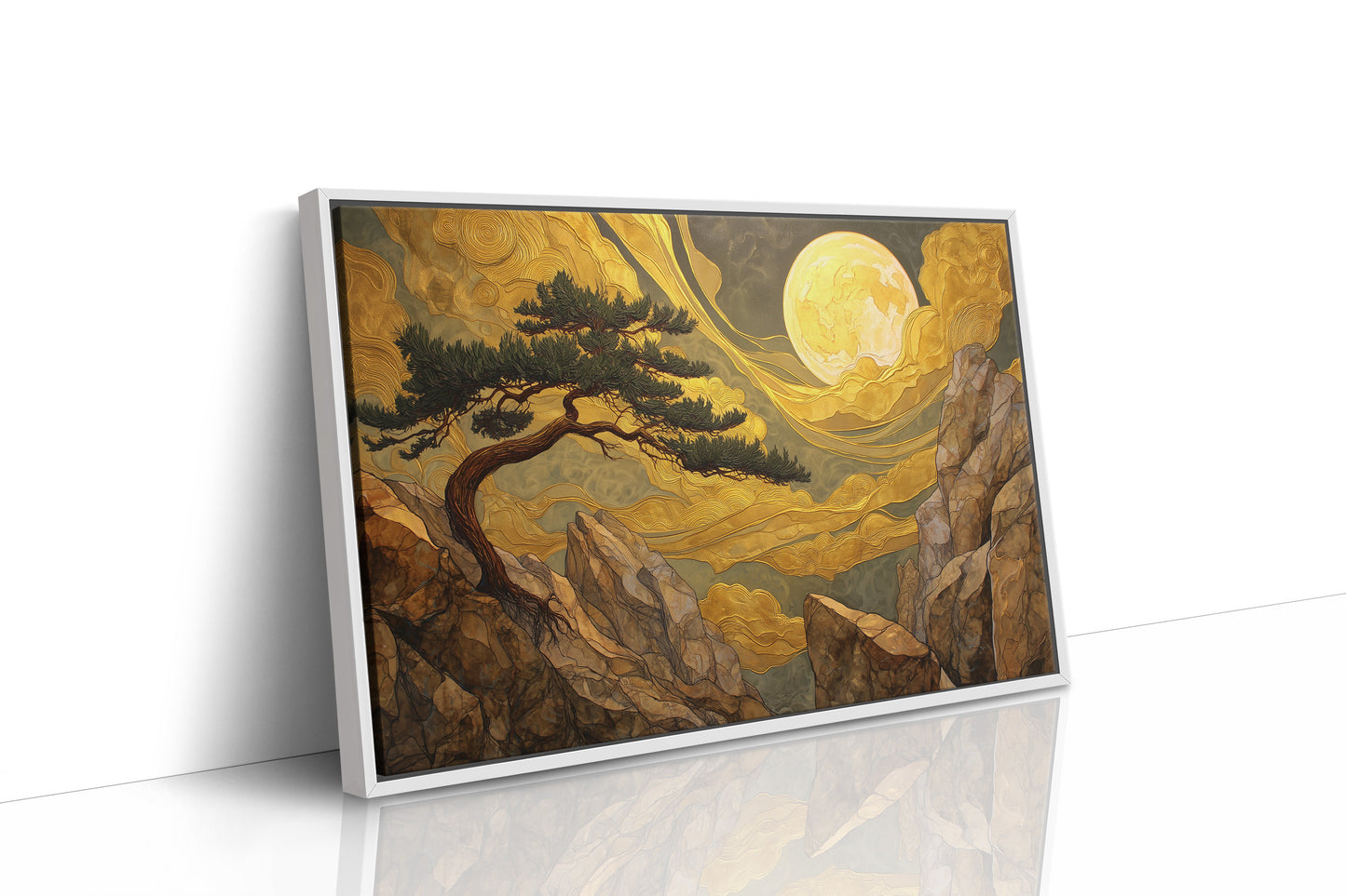 Pine Bends Toward Midnight's Gold