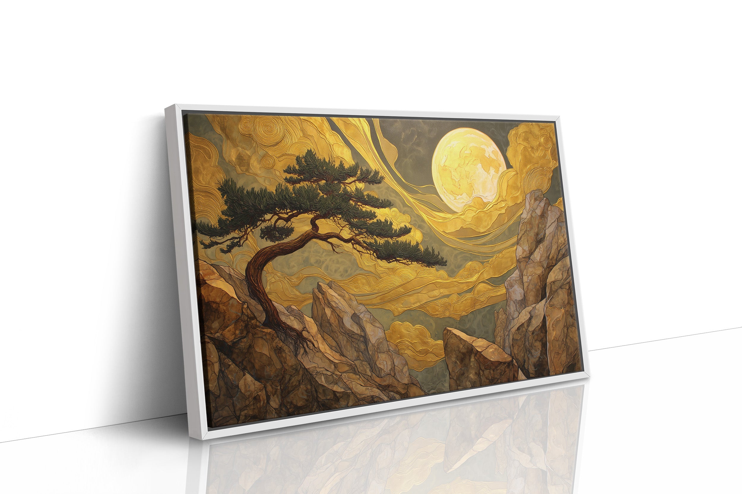 Pine Bends Toward Midnight's Gold