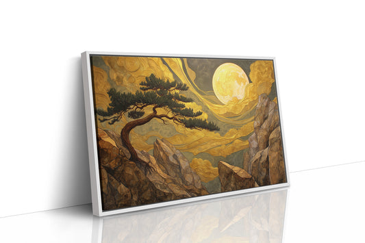 Pine Bends Toward Midnight's Gold