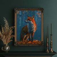 Fox in Frosted Amber Light