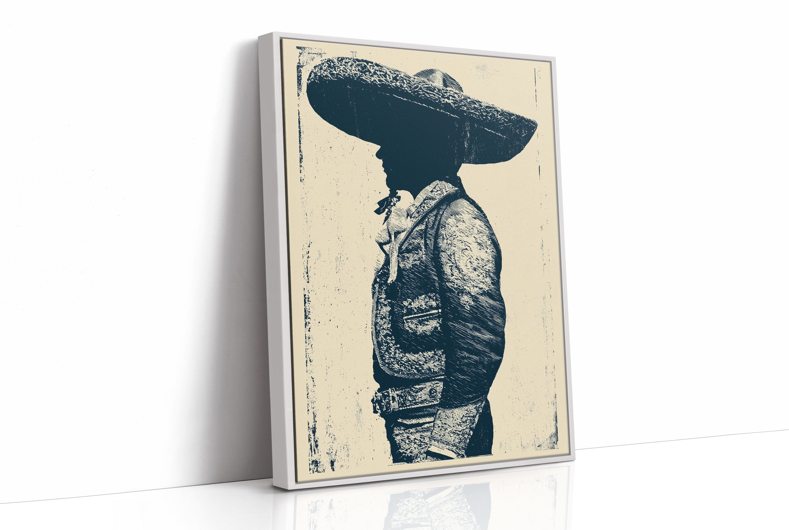 Vaquero in Profile: A Western Silhouette