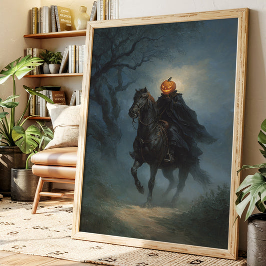 Headless Horseman Gothic Canvas Print - Enigmatic Wall Art - Gallery Canvas image 6